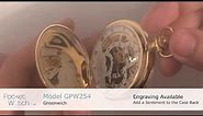Greenwich Gold Plated Dual time Double Hunter Mechanical Pocket Watch GPW254