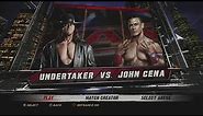 WWE 12 PS3- UNDERTAKER Vs JOHN CENA