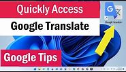 Google Translate Desktop Shortcut | Google Translate Download For PC |Google Translate for PC Laptop