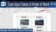 Belajar Microsoft Word 13# Cara Memasukan Gambar Pada Kotak di Word