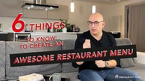 6 Things You Need to Know to Create an Awesome Restaurant Menu