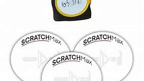 SCRATCHMax Erasable Tape Measure Note Pad (3 Pack) Measuring Tape Sticker | Tape Measure Sticker | Write on Tape Measure Sticker | Tape Measure Notepad | Tape Measure Scratch Pad | Erasable Note Pad