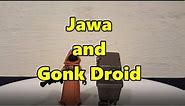 Star Wars Episode 4 A New Hope Jawa and Gonk Droid POTF