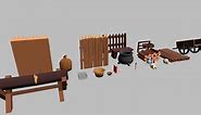 Free - 25 Low Poly Props - Game Ready - Download Free 3D model by Your 3D Character (@your3dcharacter)
