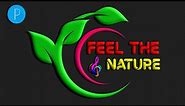 Nature logo design | Pixellab logo design tutorial | 3d logo design