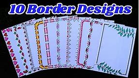 10 Border Designs/10 Border Designs for Project Files/Simple and Easy Borders for Project
