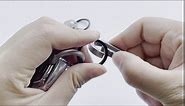 FEGVE Titanium Carabiner Keychain, Small Carabiner Clip, Quick Release Keychain for Men Women (Black - 2.3inch / 2 Pack)
