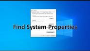 How to find system properties in windows #WindowsTips #SystemProperties #WindowsTutorial