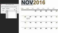 Word - Calendar Template Creating and Using