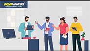 KEBS explainer video | 2D animation video for office collaboration software | WowMakers