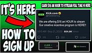 Kick Creator Program Is HERE! How To Get PAID To Stream In 2024