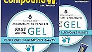 Compound W Maximum Strength Fast Acting Gel Wart Remover, 0.25 oz, 2 Pack