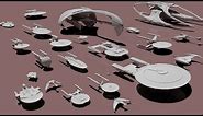 Star Trek STARSHIPS dimensions - 3D
