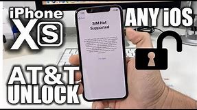 How To Unlock iPhone XS From AT&T to Any Carrier