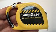 Harbor Freight SNAPGATE 10 Ft. Feet Carabiner Tape Measure clips to your tool belt for easy access