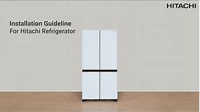Hitachi Refrigerator Installation Guide (English Version)
