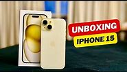 iPhone 15 Yellow #unboxing and setup