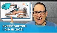 Every Industrial Design Concept Sketch I did in 2023