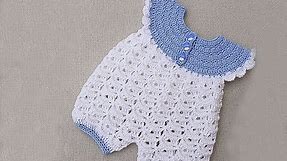 Baby rompers crochet very easy . Majovel crochet