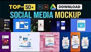 50+ Facebook Instagram social media post mockup PSD Free Download. Post mockup in Photoshop