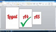 How to Make Different Page Sizes in Microsoft Word