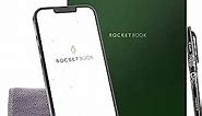 Rocketbook Smart Reusable Notebook, Flip Executive Size Spiral Notebook, Green, (6" x 8.8"")