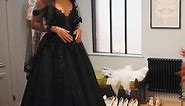 Black "Goth Princess" wedding dress | Say Yes To The Dress With Tan France