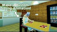How to make your own sitting animation in Roblox Studio!