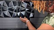 3D wall panels using dollar tree foam board