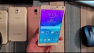 Galaxy Note4 Running Android 4.4.4 KitKat Unboxing & Unupdated Galaxy Phone Collection!