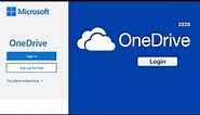 One Drive Login | Microsoft One Drive Login Help | Hotmail Cloud Storage Sign In