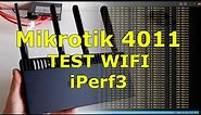 Mikrotik 4011 test WIFI iPerf3