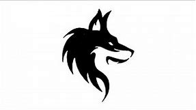 How to Draw Wolf Tribal Tattoo | Wolf Face Easy Drawing