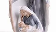 ṀṬḾÈ Porcelain Figurines The Holy Family, Nativity Scene, Sculpted Statues Home Décor.