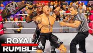 Brock Lesnar vs Bobby Lashley WWE Championship Action Figure Match! Royal Rumble 2022