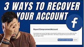 How To Recover a Facebook Account or Facebook Page [UPDATED]