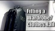 How to fit a Clothes Rail - Putting up a Wardrobe Rail in an Alcove