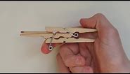 How to Make A Clothespin Toothpick Gun. (Full HD)