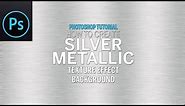 How to Create Silver Metallic Texture Effect Background in Adobe Photoshop