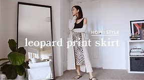 How I Style: Leopard Print Skirt