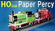 【 Thomas & Friends きかんしゃトーマス 】 Paper craft Percy → ＨＯ Gauge ペーパークラフト パーシー ＨＯゲージ化