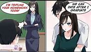 [Manga Dub] I live with the cold-hearted beautiful teacher!? [RomCom]