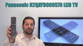 Panasonic N2QAYB000570 LCD TV Remote Control - www.ReplacementRemotes.com