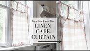 How to Sew a Cafe Curtain | Linen Farmhouse Curtain Tutorial