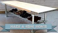 Make a DIY Bench Seat and Shoe Storage Rack with Kee Klamp and...