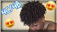 How to Get Curls for 4C/4B Hair (Black Men)🤩
