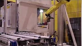 FANUC Gantry Toploader Robot Machine Tends 3 FANUC ROBODRILLs