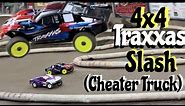 4x4 Traxxas Slash Racing (cheater) Short Course Truck Racing Win or Lose?