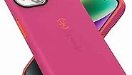 Speck iPhone 14 & iPhone 13 Case -Slim Phone Case with Drop Protection, Scratch Resistant with Soft Touch for 6.1 inch iPhones - Dual Layer Case, Digital Pink/Energy Red CandyShell Pro
