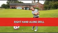Your Right Hand In The Golf Swing - Right Hand Alone Drill
